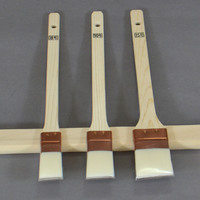 YK　白ナイロン　無印　メジ刷毛　平　10本単位