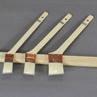 YK　白ナイロン　無印　メジ刷毛　筋違　10本単位